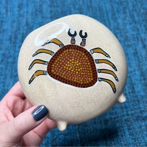 Handcrafted in Australia Bundearla Arts Pottery Crab Vase Planter